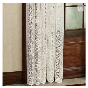 Hopewell White Lace Curtain Panel 84”